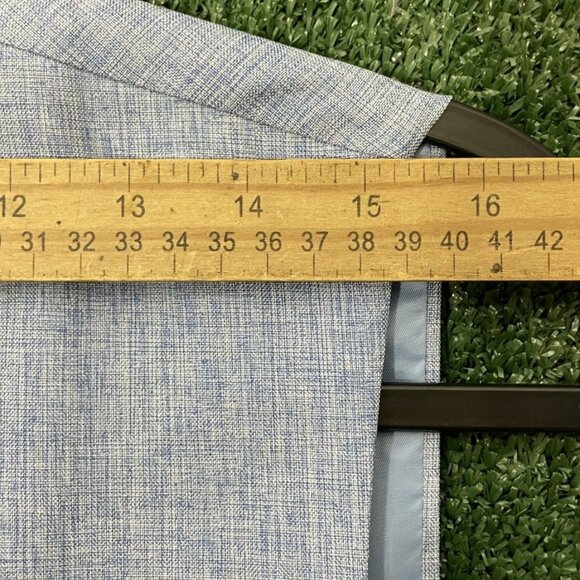 Coofandy Men's Wedding Business Vest Light Blue NWT Size Large Double Breasted - Picture 10 of 13
